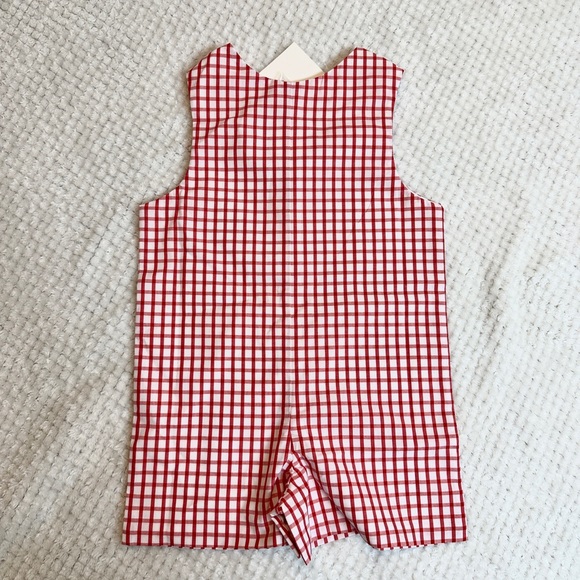 Red Windowpane Fishing Lure Shortall size 18-24M NWT - Picture 5 of 5
